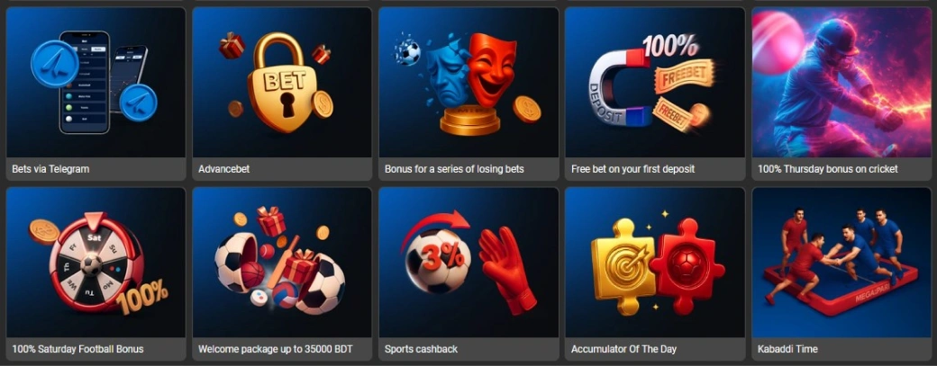 Sports Betting Bonuses - Megapari Bangladesh